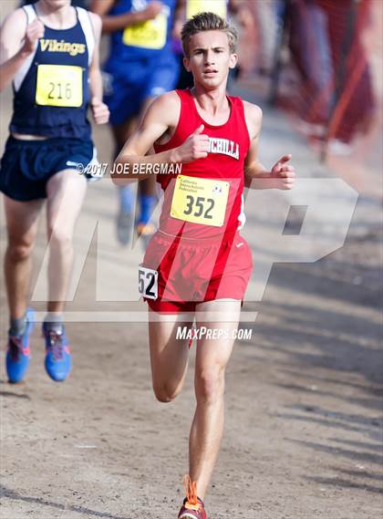 Thumbnail 1 in CIF State Cross Country Championships (Boys D5 Race) photogallery.