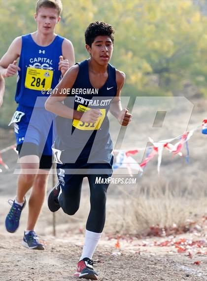 Thumbnail 1 in CIF State Cross Country Championships (Boys D5 Race) photogallery.