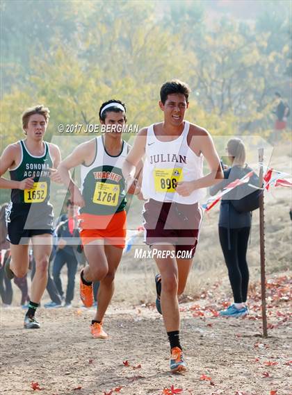 Thumbnail 1 in CIF State Cross Country Championships (Boys D5 Race) photogallery.