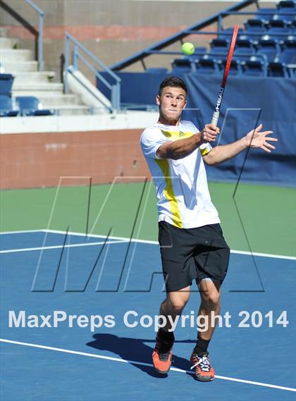 Thumbnail 1 in NYSPHSAA Boys Tennis Championship (Day 3) photogallery.