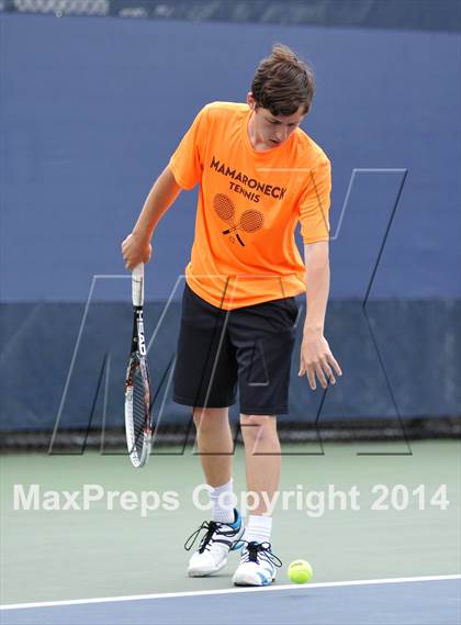 Thumbnail 3 in NYSPHSAA Boys Tennis Championship (Day 3) photogallery.