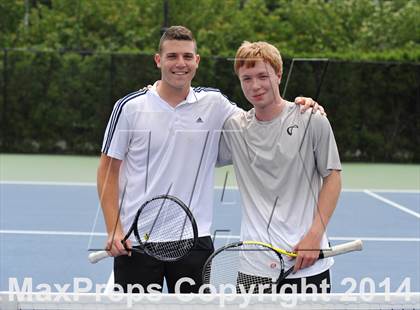 Thumbnail 1 in NYSPHSAA Boys Tennis Championship (Day 3) photogallery.