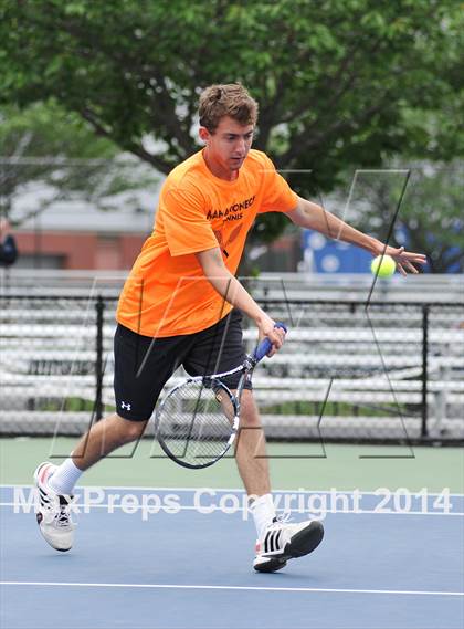 Thumbnail 1 in NYSPHSAA Boys Tennis Championship (Day 3) photogallery.