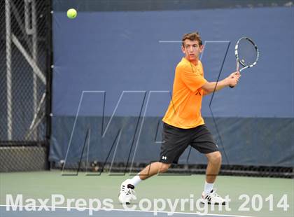 Thumbnail 1 in NYSPHSAA Boys Tennis Championship (Day 3) photogallery.