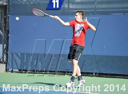 Thumbnail 3 in NYSPHSAA Boys Tennis Championship (Day 3) photogallery.