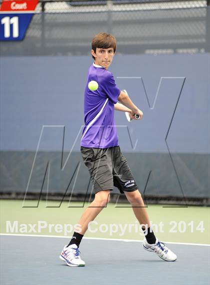 Thumbnail 2 in NYSPHSAA Boys Tennis Championship (Day 3) photogallery.