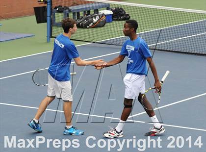 Thumbnail 3 in NYSPHSAA Boys Tennis Championship (Day 3) photogallery.