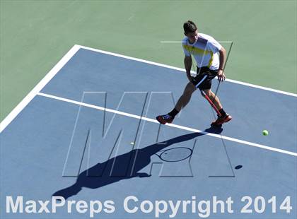 Thumbnail 2 in NYSPHSAA Boys Tennis Championship (Day 3) photogallery.