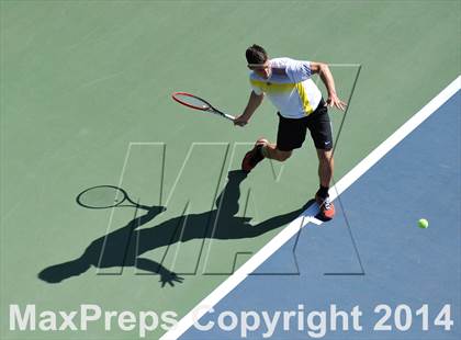 Thumbnail 3 in NYSPHSAA Boys Tennis Championship (Day 3) photogallery.