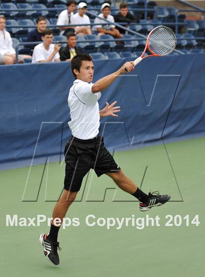 Thumbnail 3 in NYSPHSAA Boys Tennis Championship (Day 3) photogallery.