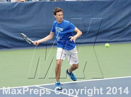Thumbnail 3 in NYSPHSAA Boys Tennis Championship (Day 3) photogallery.