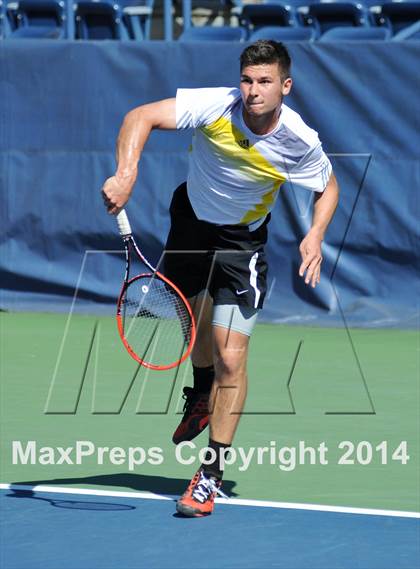 Thumbnail 2 in NYSPHSAA Boys Tennis Championship (Day 3) photogallery.