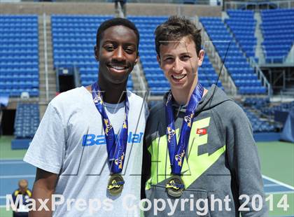 Thumbnail 1 in NYSPHSAA Boys Tennis Championship (Day 3) photogallery.