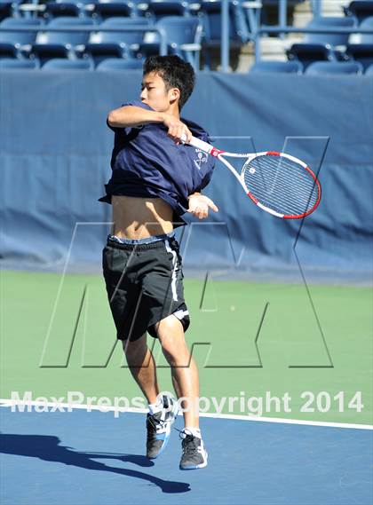 Thumbnail 3 in NYSPHSAA Boys Tennis Championship (Day 3) photogallery.
