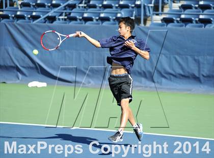 Thumbnail 2 in NYSPHSAA Boys Tennis Championship (Day 3) photogallery.
