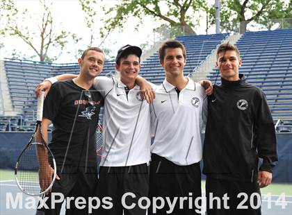 Thumbnail 3 in NYSPHSAA Boys Tennis Championship (Day 3) photogallery.