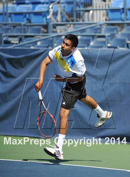 Thumbnail 3 in NYSPHSAA Boys Tennis Championship (Day 3) photogallery.