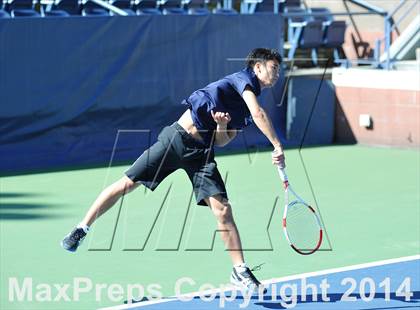 Thumbnail 3 in NYSPHSAA Boys Tennis Championship (Day 3) photogallery.