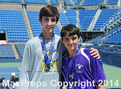 Thumbnail 3 in NYSPHSAA Boys Tennis Championship (Day 3) photogallery.
