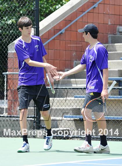 Thumbnail 2 in NYSPHSAA Boys Tennis Championship (Day 3) photogallery.