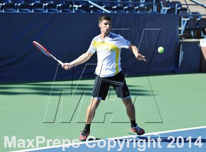 Thumbnail 1 in NYSPHSAA Boys Tennis Championship (Day 3) photogallery.