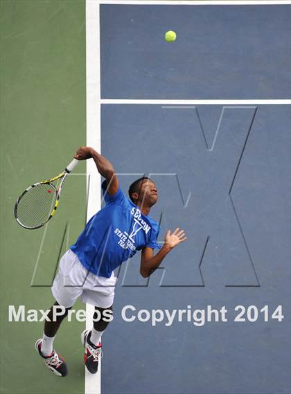 Thumbnail 2 in NYSPHSAA Boys Tennis Championship (Day 3) photogallery.