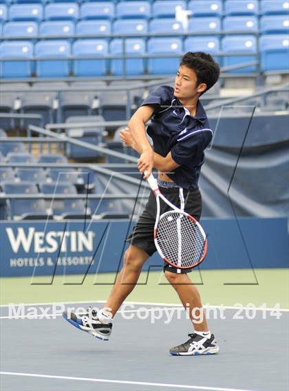 Thumbnail 1 in NYSPHSAA Boys Tennis Championship (Day 3) photogallery.