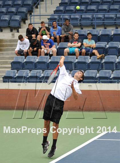 Thumbnail 1 in NYSPHSAA Boys Tennis Championship (Day 3) photogallery.