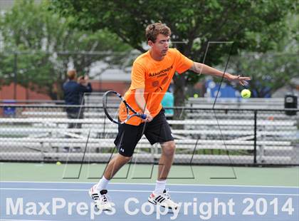 Thumbnail 3 in NYSPHSAA Boys Tennis Championship (Day 3) photogallery.