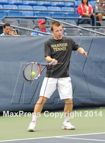 Thumbnail 1 in NYSPHSAA Boys Tennis Championship (Day 3) photogallery.