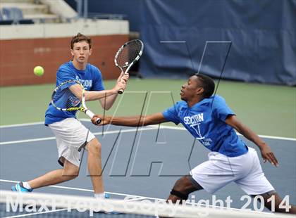 Thumbnail 3 in NYSPHSAA Boys Tennis Championship (Day 3) photogallery.