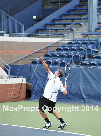 Thumbnail 1 in NYSPHSAA Boys Tennis Championship (Day 3) photogallery.