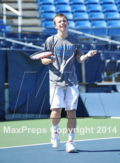 Thumbnail 3 in NYSPHSAA Boys Tennis Championship (Day 3) photogallery.