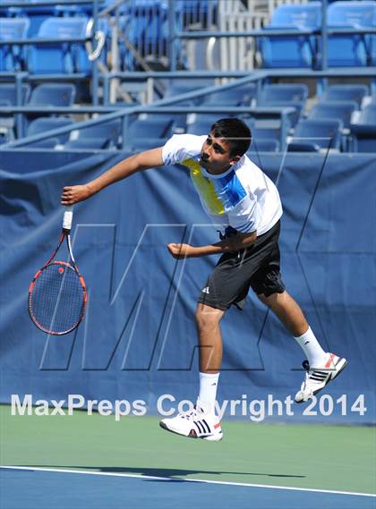 Thumbnail 1 in NYSPHSAA Boys Tennis Championship (Day 3) photogallery.
