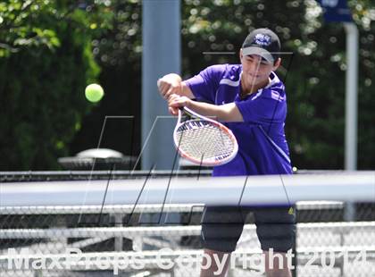 Thumbnail 1 in NYSPHSAA Boys Tennis Championship (Day 3) photogallery.