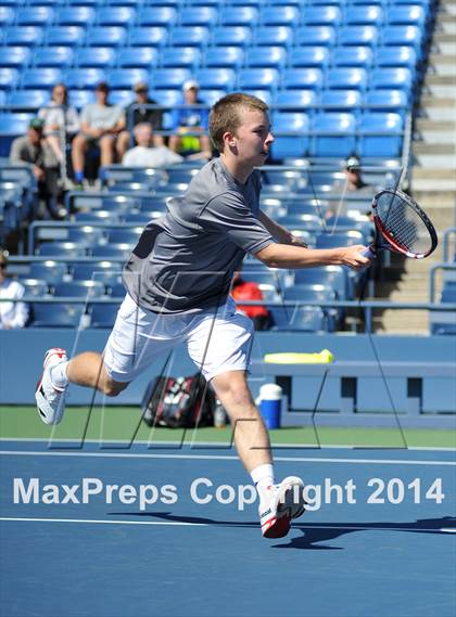 Thumbnail 1 in NYSPHSAA Boys Tennis Championship (Day 3) photogallery.