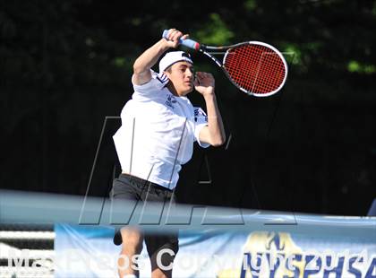 Thumbnail 2 in NYSPHSAA Boys Tennis Championship (Day 3) photogallery.