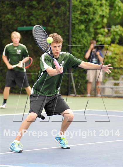 Thumbnail 3 in NYSPHSAA Boys Tennis Championship (Day 3) photogallery.