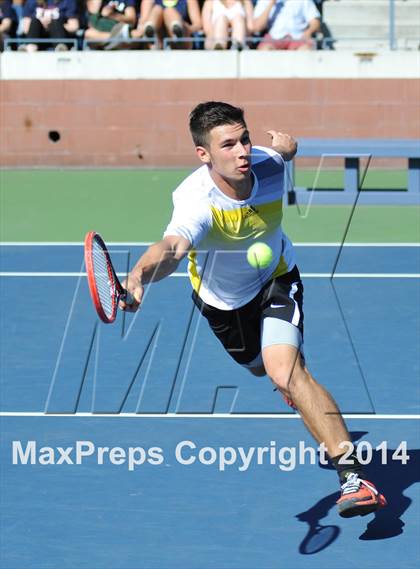 Thumbnail 3 in NYSPHSAA Boys Tennis Championship (Day 3) photogallery.