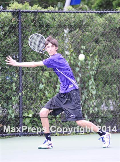 Thumbnail 3 in NYSPHSAA Boys Tennis Championship (Day 3) photogallery.