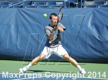 Thumbnail 3 in NYSPHSAA Boys Tennis Championship (Day 3) photogallery.