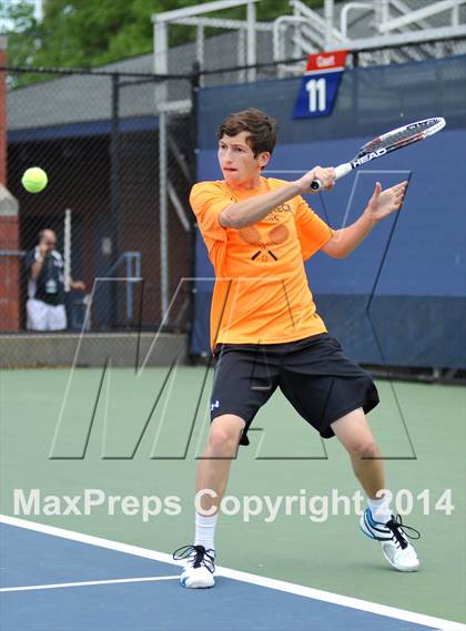 Thumbnail 1 in NYSPHSAA Boys Tennis Championship (Day 3) photogallery.