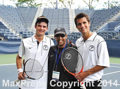 Thumbnail 2 in NYSPHSAA Boys Tennis Championship (Day 3) photogallery.