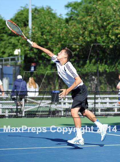 Thumbnail 1 in NYSPHSAA Boys Tennis Championship (Day 3) photogallery.