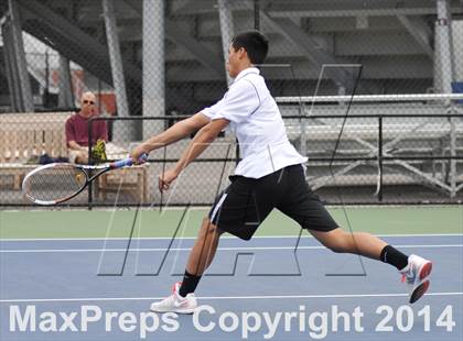 Thumbnail 3 in NYSPHSAA Boys Tennis Championship (Day 3) photogallery.