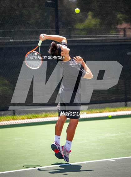 Thumbnail 2 in Clovis North vs University (CIF USTA Round 1 Playoff) photogallery.
