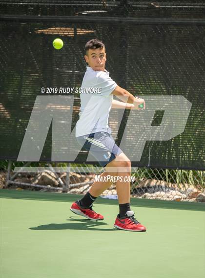 Thumbnail 2 in Clovis North vs University (CIF USTA Round 1 Playoff) photogallery.