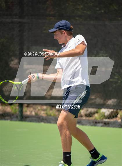Thumbnail 3 in Clovis North vs University (CIF USTA Round 1 Playoff) photogallery.