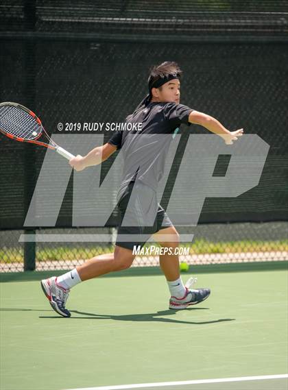 Thumbnail 1 in Clovis North vs University (CIF USTA Round 1 Playoff) photogallery.