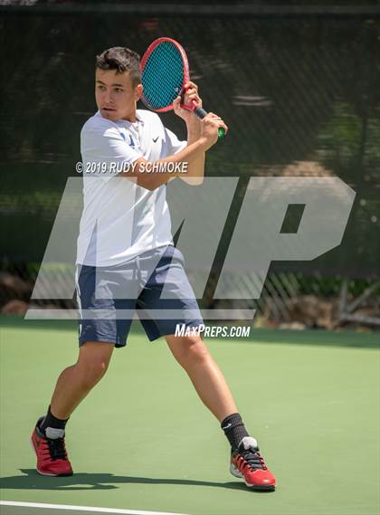 Thumbnail 2 in Clovis North vs University (CIF USTA Round 1 Playoff) photogallery.